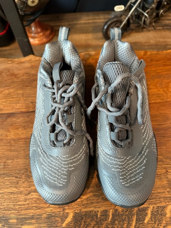 ulogic Shoes - Woman's Knit Athletic Sneakers in Charcoal Gray
